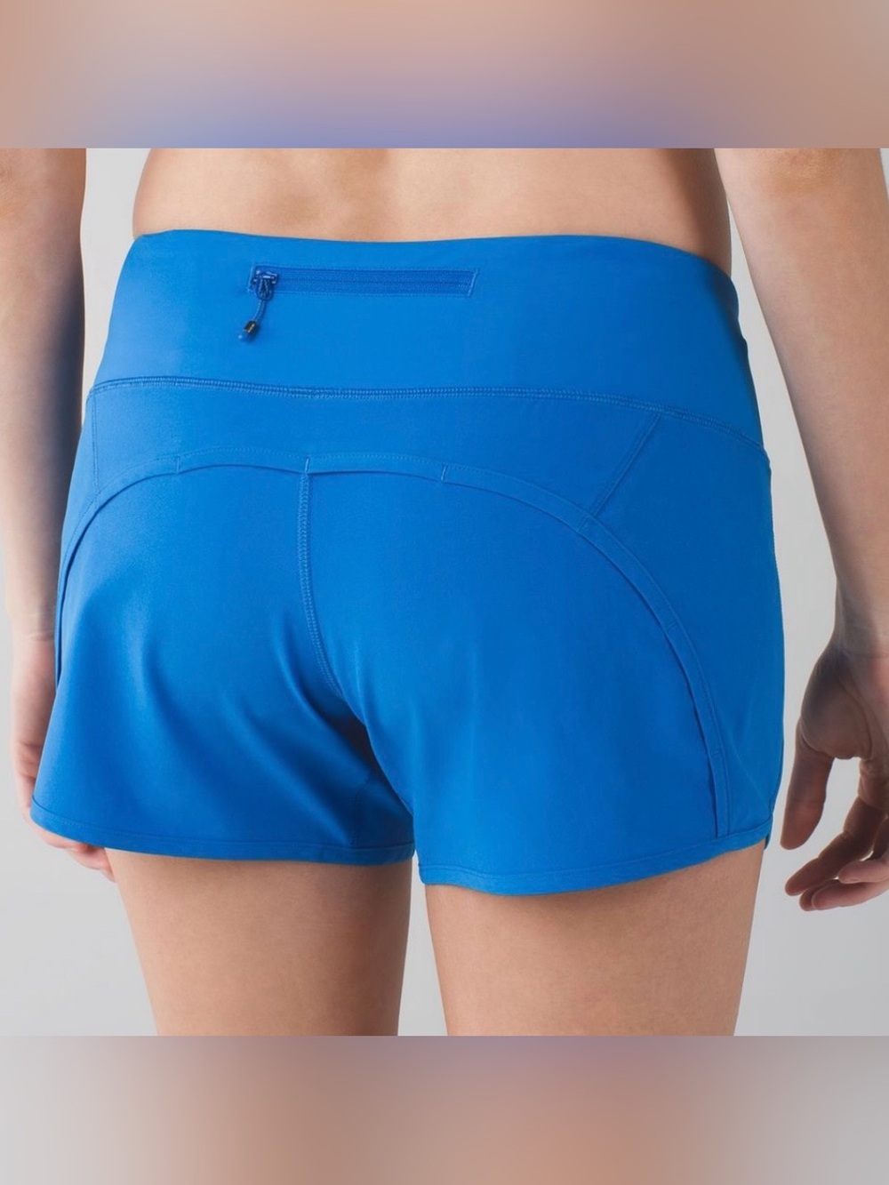 Lululemon Run Times Short in Lakeside Blue 4” LR Womens 8 EUC running lined
